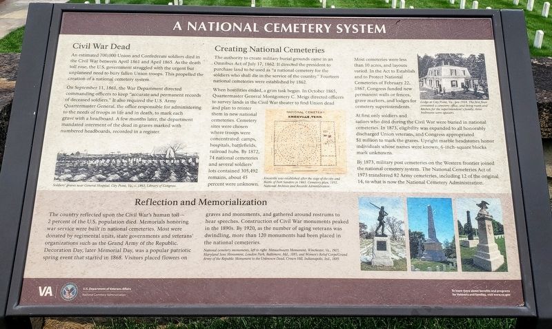 A National Cemetery System Marker image. Click for full size.