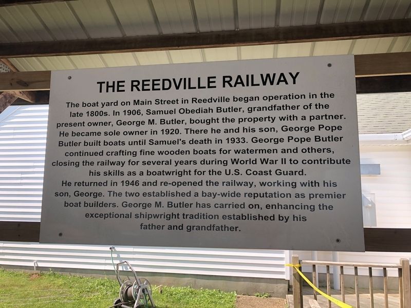 The Reedville Railway Marker image. Click for full size.