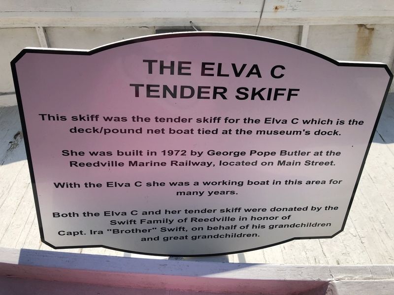 The Elva C Tender Skiff Marker image. Click for full size.