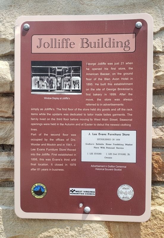 Jolliffe Building Marker. Click for full size. Jolliffe Building Marker image. Click for full size.