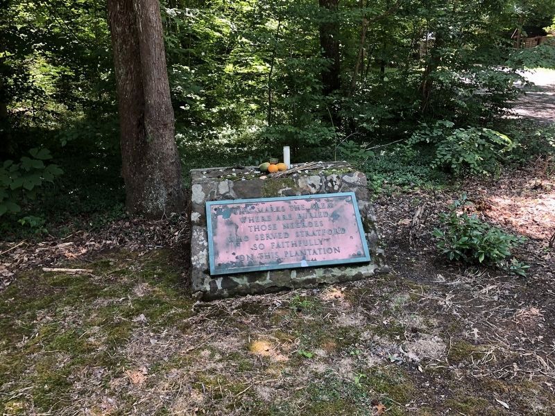 Slave Cemetery Marker. Click for full size. Slave Cemetery Marker image. Click for full size.