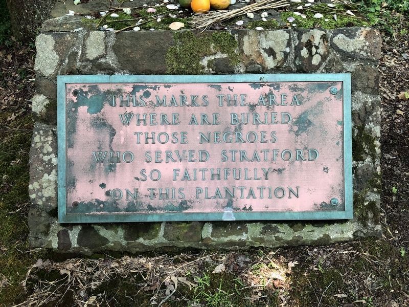 Slave Cemetery Marker. Click for full size. Slave Cemetery Marker image. Click for full size.