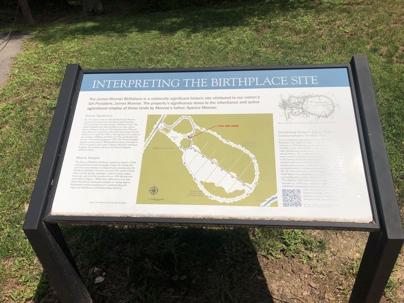 Interpreting the Birthplace Site Marker image. Click for full size.