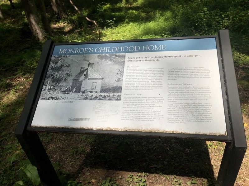 Monroe's Childhood Home Marker. Click for full size. Monroe's Childhood Home Marker image. Click for full size.