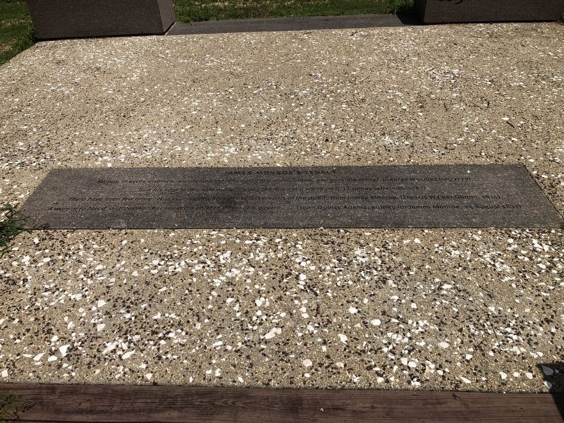 James Monroe's Legacy Marker. Click for full size. James Monroe's Legacy Marker image. Click for full size.