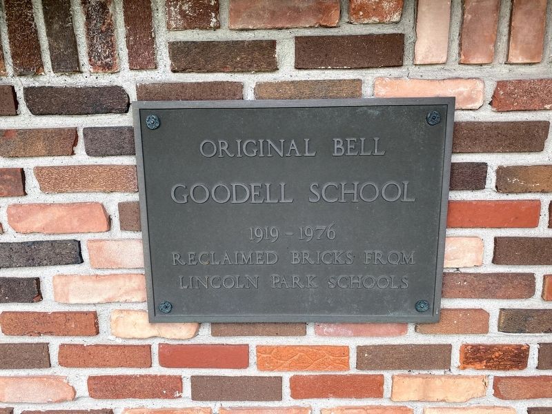 Goodell School Bell Marker image. Click for full size.