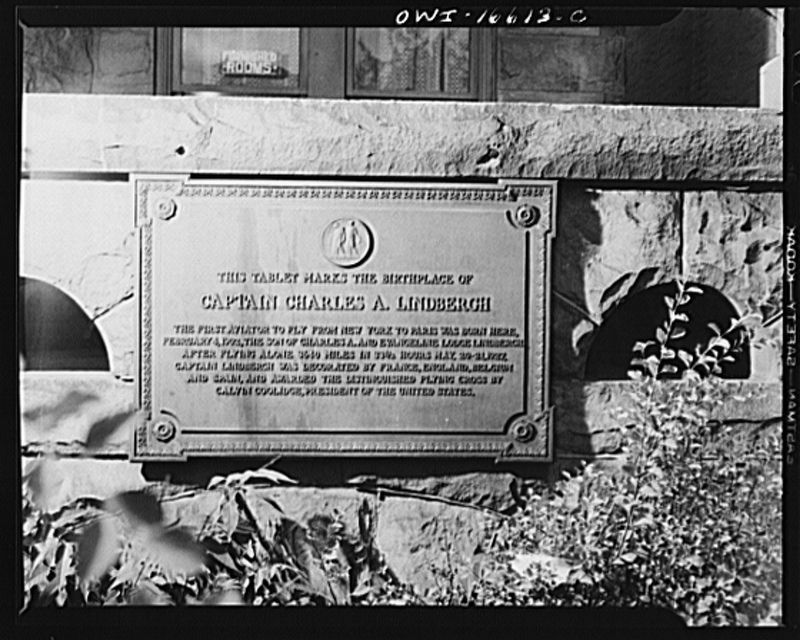 Birthplace of Charles A. Lingbergh Marker. Click for full size. Birthplace of Charles A. Lingbergh Marker image. Click for full size.