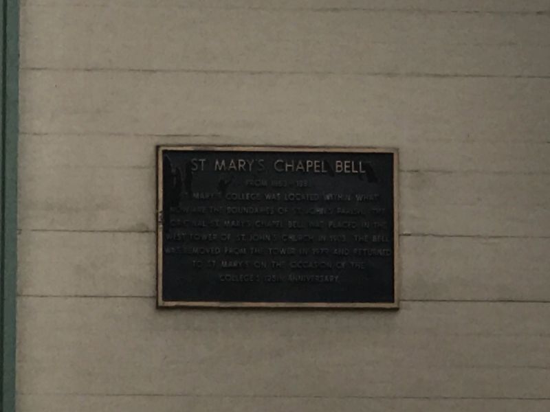 St. Mary's Chapel Bell Marker. Click for full size. St. Mary's Chapel Bell Marker image. Click for full size.