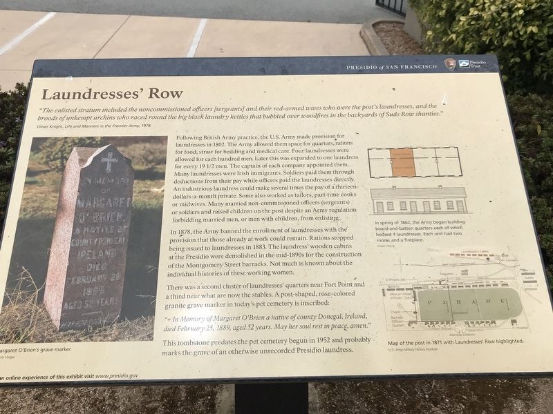 Laundresses' Row Marker image. Click for full size.