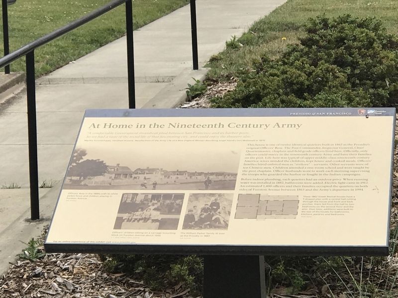 At Home in the Nineteenth Century Army Marker. Click for full size. At Home in the Nineteenth Century Army Marker image. Click for full size.