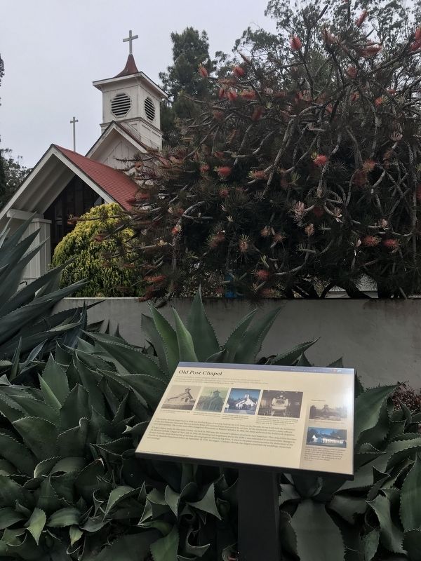 Old Post Chapel Marker. Click for full size. Old Post Chapel Marker image. Click for full size.