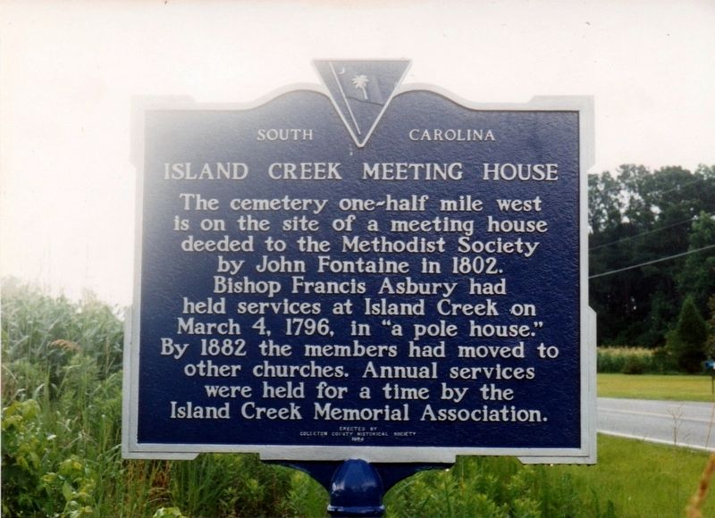 Island Creek Meeting House Marker image. Click for full size.
