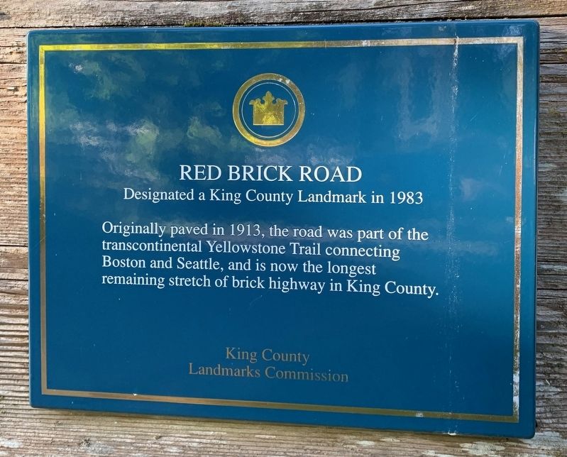 Red Brick Road Marker image. Click for full size.