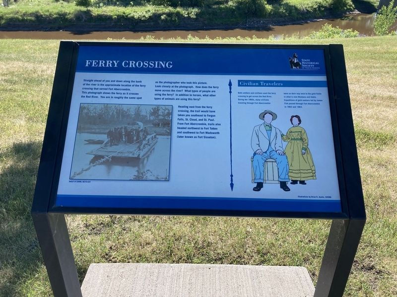 Ferry Crossing Marker. Click for full size. Ferry Crossing Marker image. Click for full size.