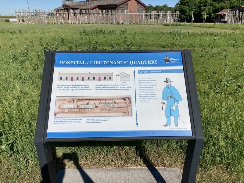 Hospital/Lieutenant�s Quarters Marker image. Click for full size.