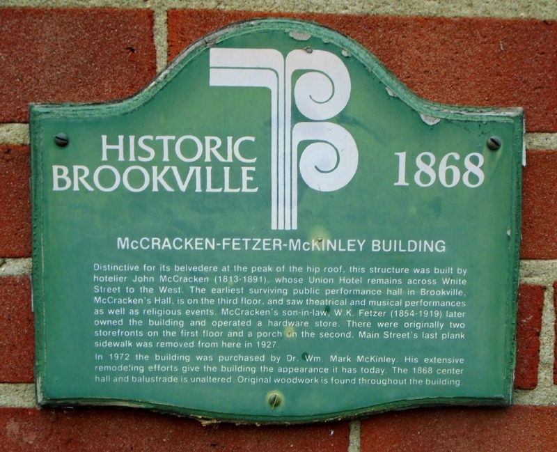 McCracken-Fetzer-McKinley Building Marker image. Click for full size.