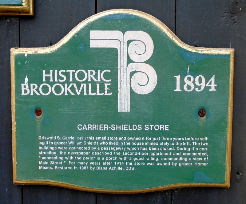 Carrier-Shields Store Marker image. Click for full size.
