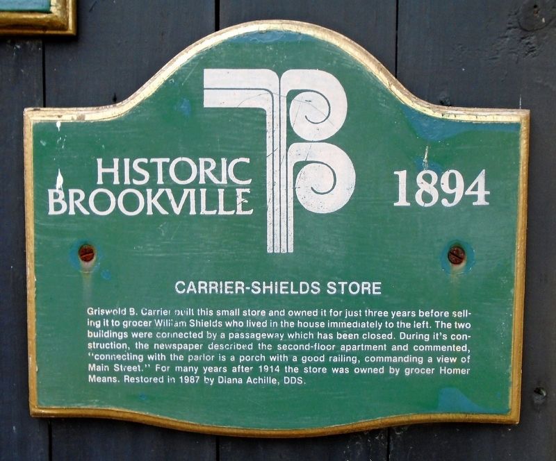 Carrier-Shields Store Marker. Click for full size. Carrier-Shields Store Marker image. Click for full size.