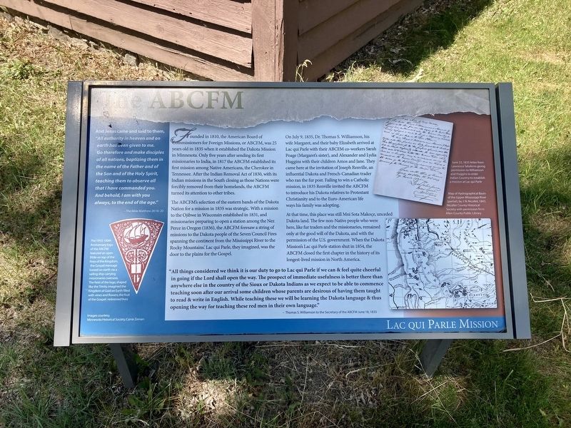 The ABCFM Marker. Click for full size. The ABCFM Marker image. Click for full size.