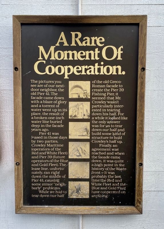 A Rare Moment of Cooperation Marker image. Click for full size.