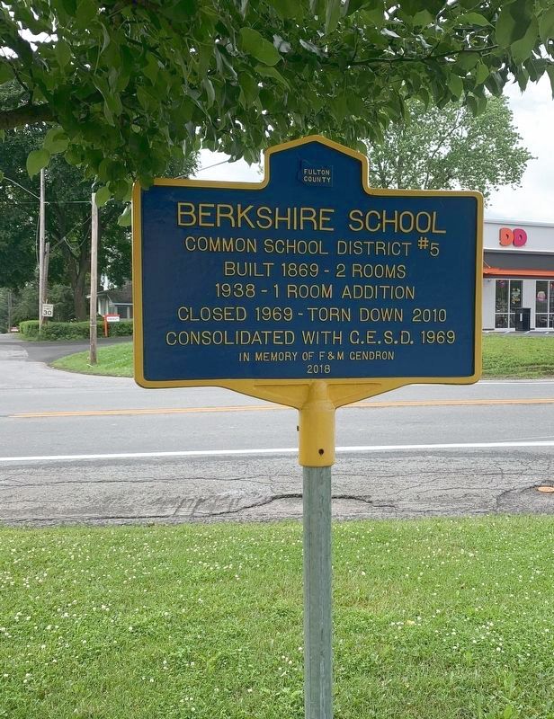 Berkshire School Marker. Click for full size. Berkshire School Marker image. Click for full size.