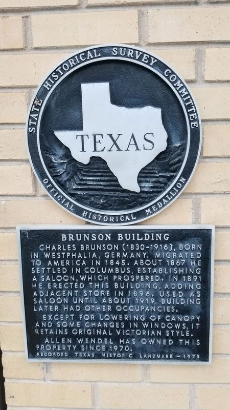 Brunson Building Marker image. Click for full size.