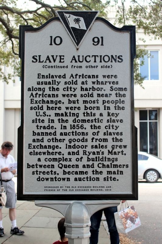 Slave Auctions Marker Side 2. Click for full size. Slave Auctions Marker Side 2 image. Click for full size.