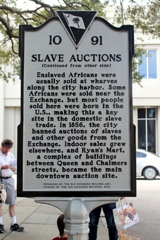 Slave Auctions Marker Side 2 image. Click for full size.