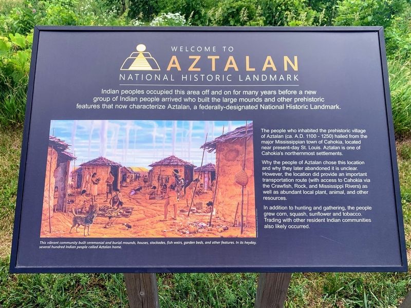 Welcome to Aztalan National Historic Landmark Marker image. Click for full size.