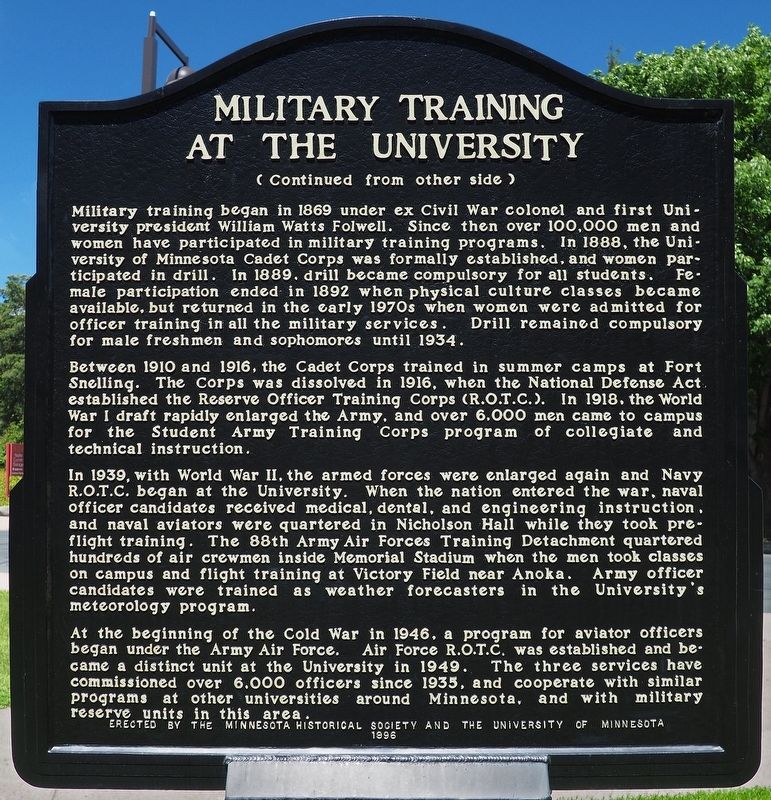 The Armory Building marker, reverse image. Click for full size.