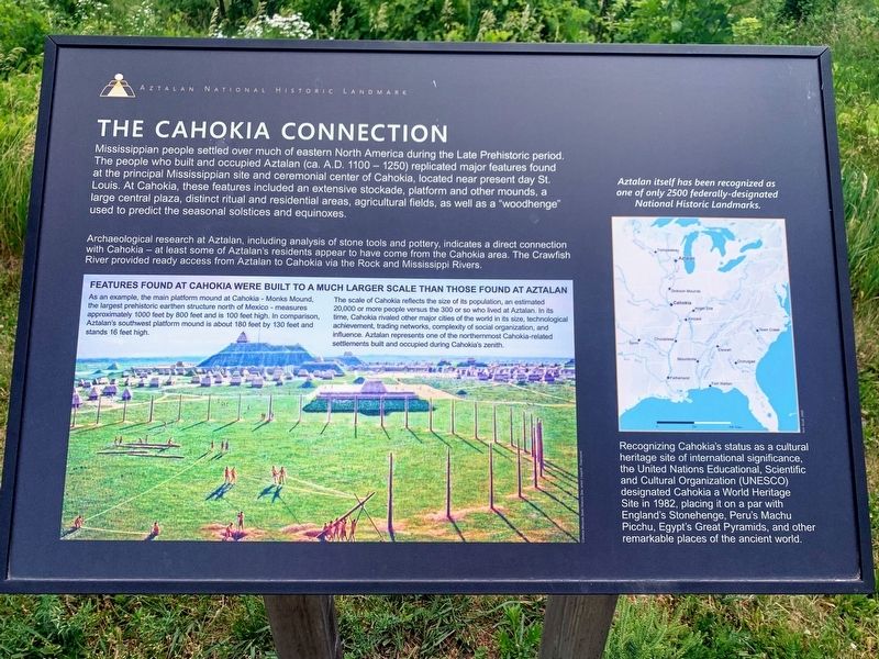 The Cahokia Connection Marker image. Click for full size.