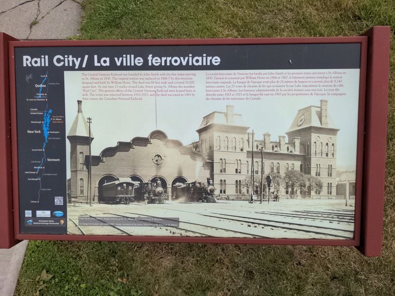 Rail City / La ville ferroviaire Marker image. Click for full size.