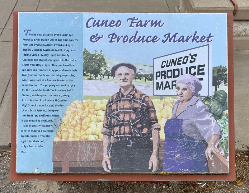 Cuneo Farm and Produce Market Marker image. Click for full size.