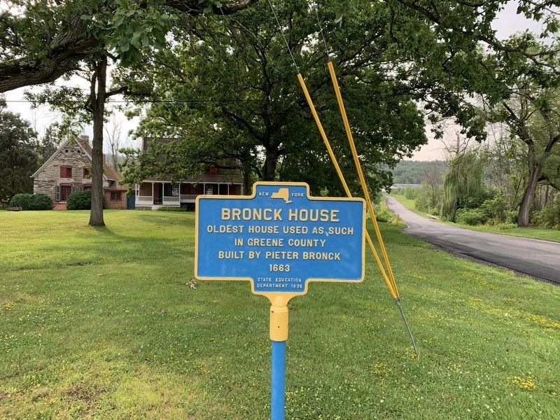 Bronck House Marker image. Click for full size.