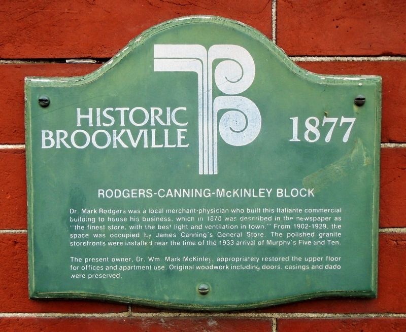 Rodgers-Canning-McKinley Block Marker image. Click for full size.