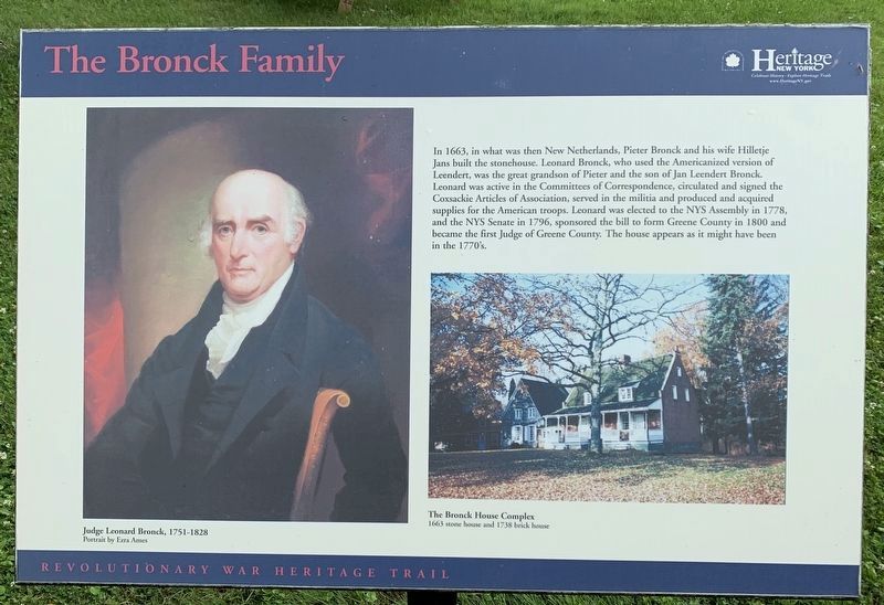 The Bronck Family Marker image. Click for full size.