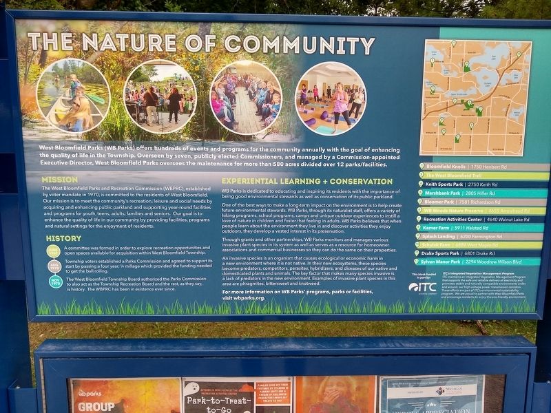 WB Parks Kiosk: The Nature of Community (middle panel) image. Click for full size.