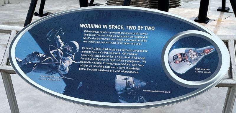 Working in Space, Two By Two Marker image. Click for full size.