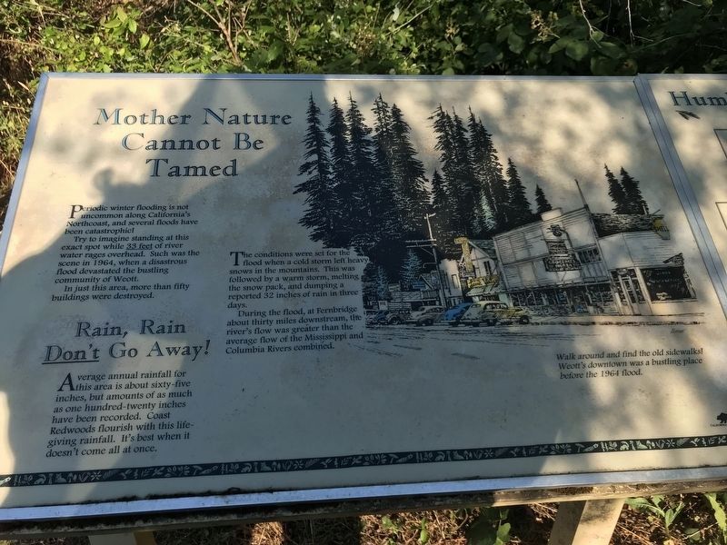Mother Nature Cannot Be Tamed Marker image. Click for full size.