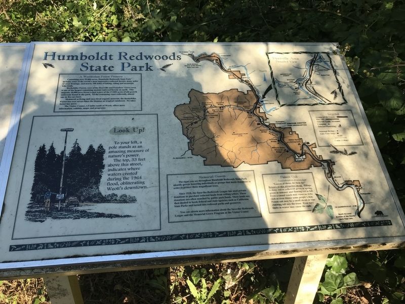 Humboldt Redwoods State Park Marker image. Click for full size.