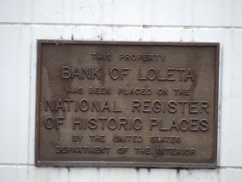 Bank of Loleta Marker image. Click for more information.