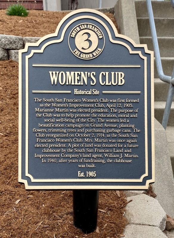 Women's Club Marker image. Click for full size.