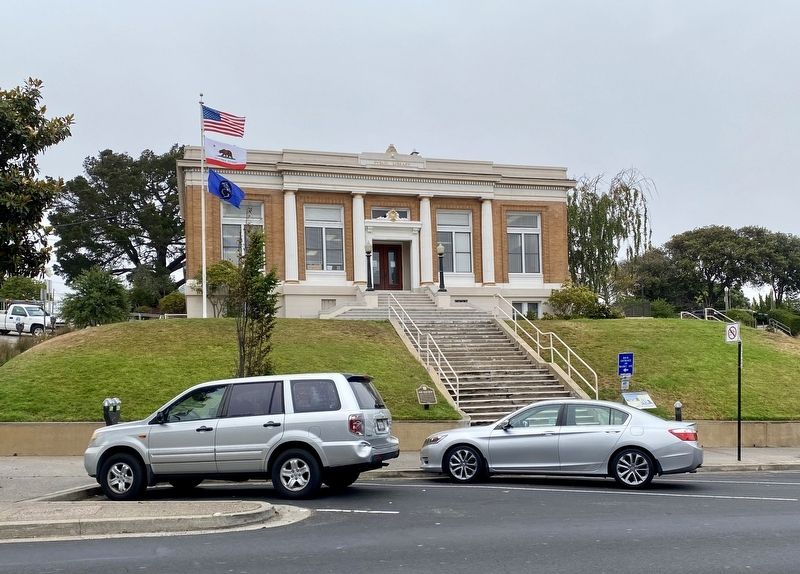 Grand Avenue Library and Marker. Click for full size. Grand Avenue Library and Marker image. Click for full size.