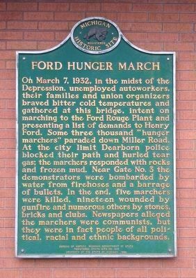 Ford Hunger March Marker image. Click for full size.