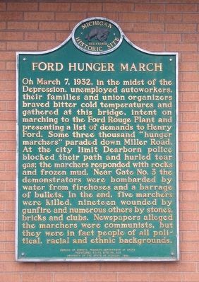 Ford Hunger March Marker image. Click for full size.