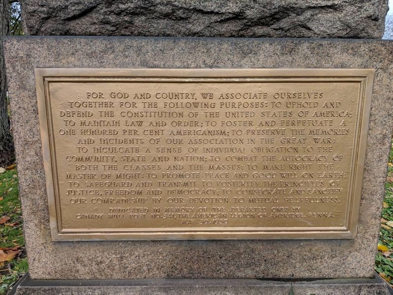 For God and Country Marker image. Click for full size.