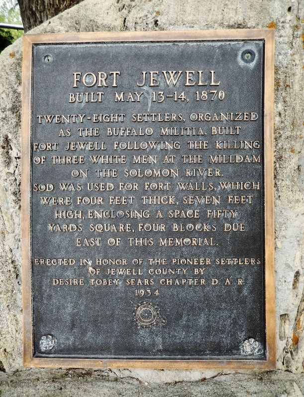 Fort Jewell Marker. Click for full size. Fort Jewell Marker image. Click for full size.