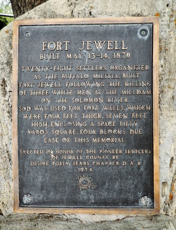 Fort Jewell Marker image. Click for full size.