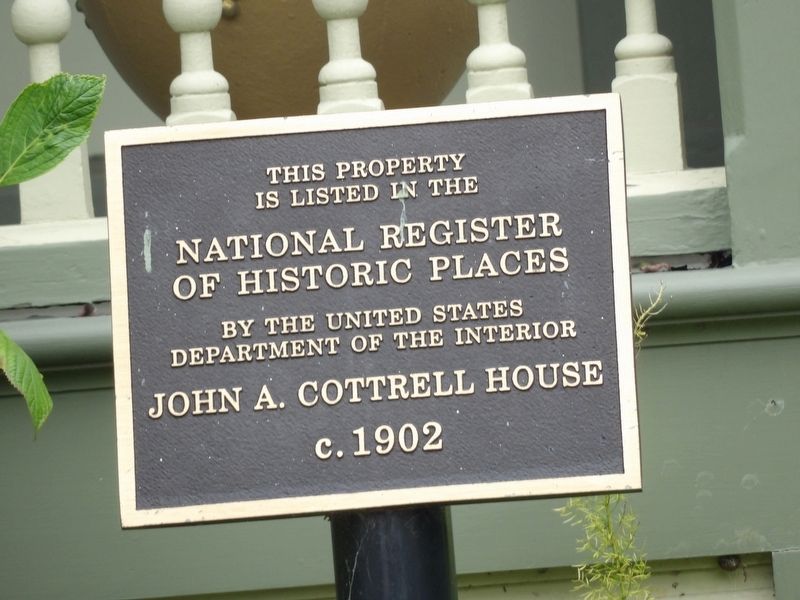 John A. Cottrell House Marker image. Click for full size.