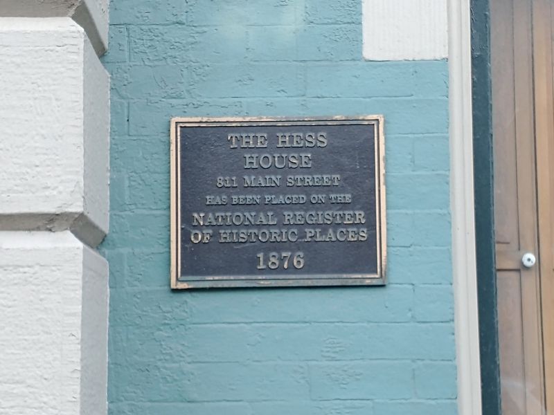 The Hess House Marker. Click for full size. The Hess House Marker image. Click for full size.